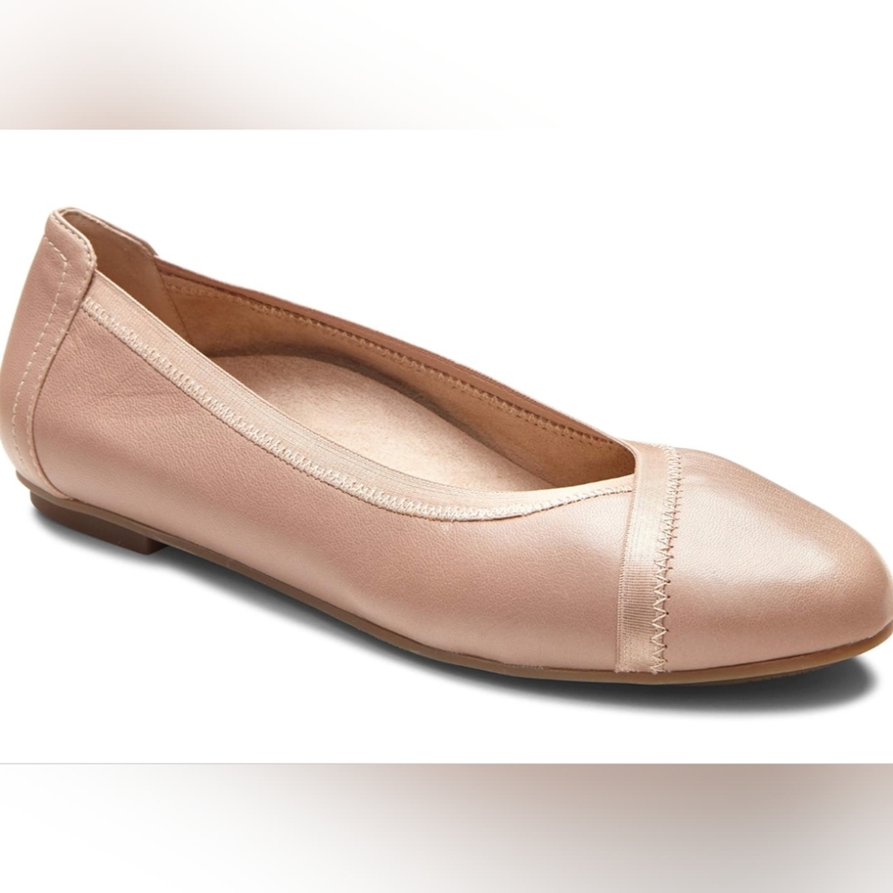 Vionic Caroll Ballet Flat, New Without Box- Tan, Size 9 (EU 41)